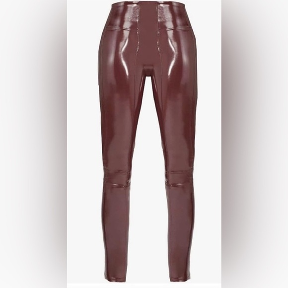 - SPANXshape Faux Leather patent leggings- size M - Picture 2 of 16